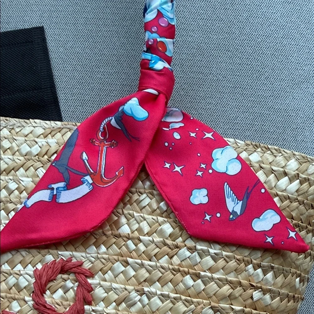 Twilly Zip Top Tote Bag w Scarves NWT  Vintage Havana HELLO SUMMER 🌞